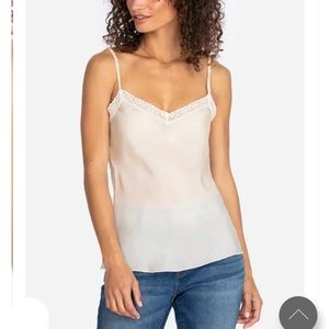 Love Johnny Was off-white camisole with lace trim